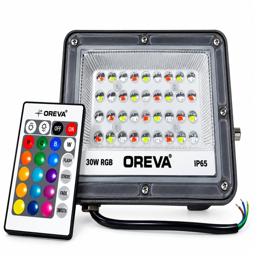 OREVA 30W RGB LED Flood Light Multicolour LED Decorative Light