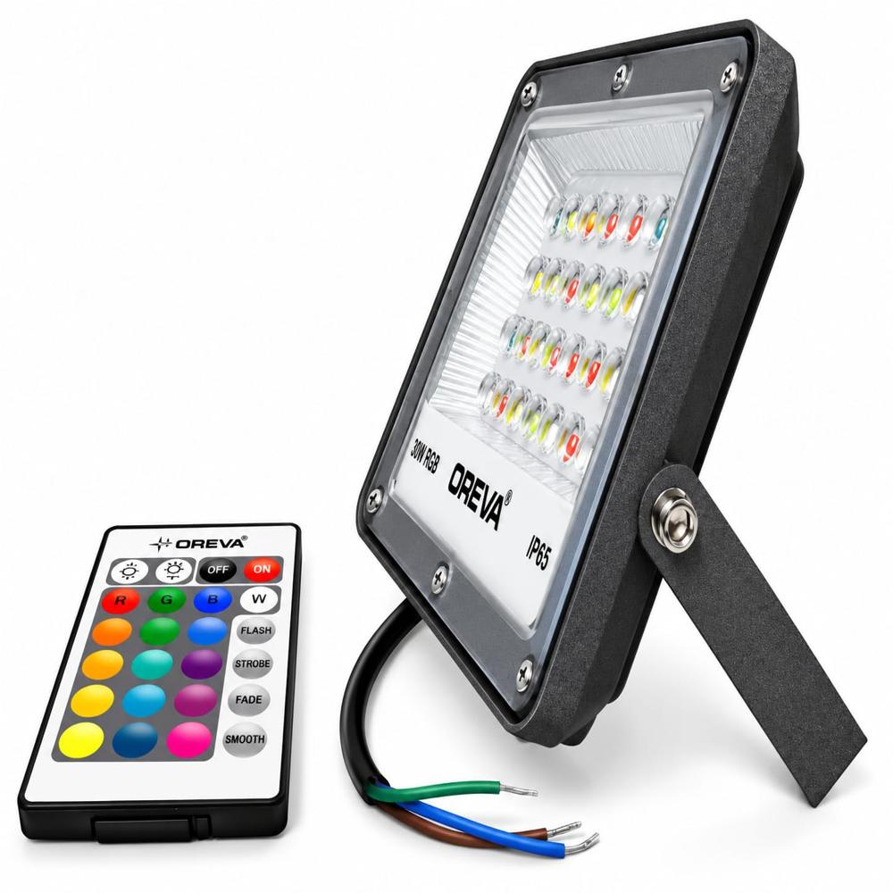 OREVA 30W RGB LED Flood Light Multicolour LED Decorative Light