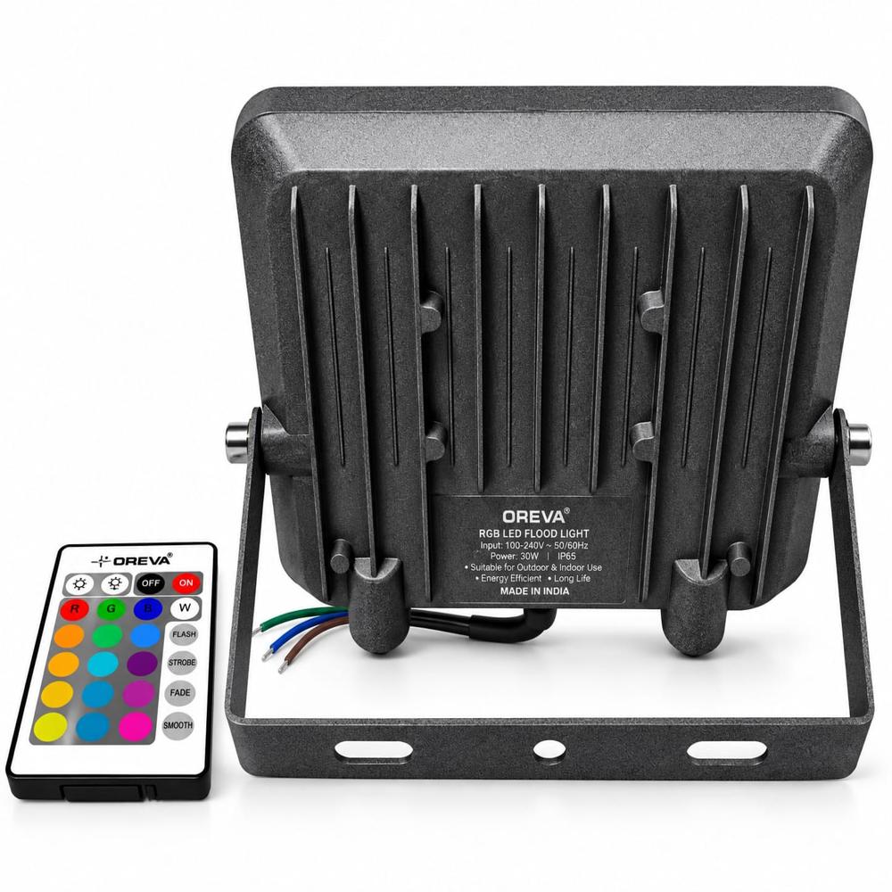 OREVA 30W RGB LED Flood Light Multicolour LED Decorative Light
