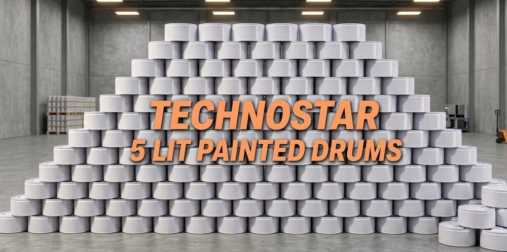 5 Ltr Painted Metal Drum