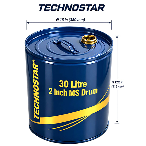 30 Ltr 2 Inch Ms Drum - Color: White