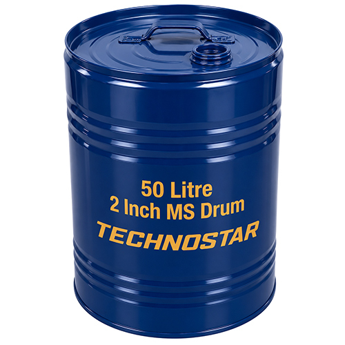 50 Ltr 2 Inch Ms Drum - Color: Yellow (Customizable)