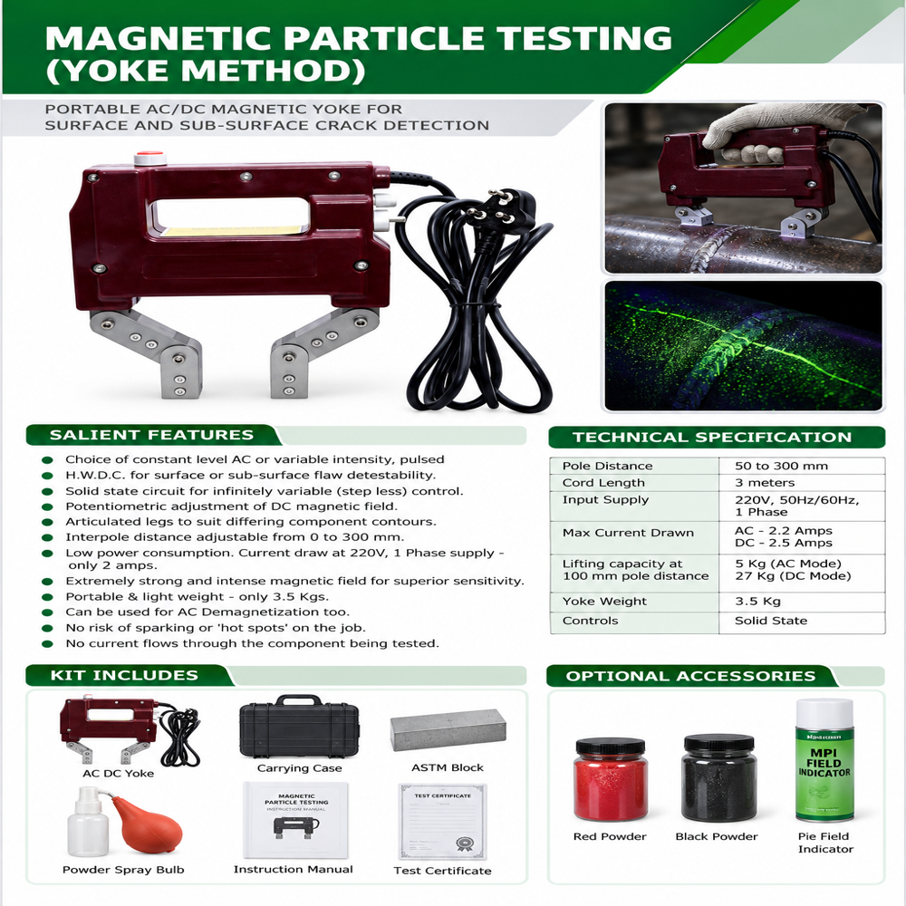 Magnetic Particle Test (Yoke Method)