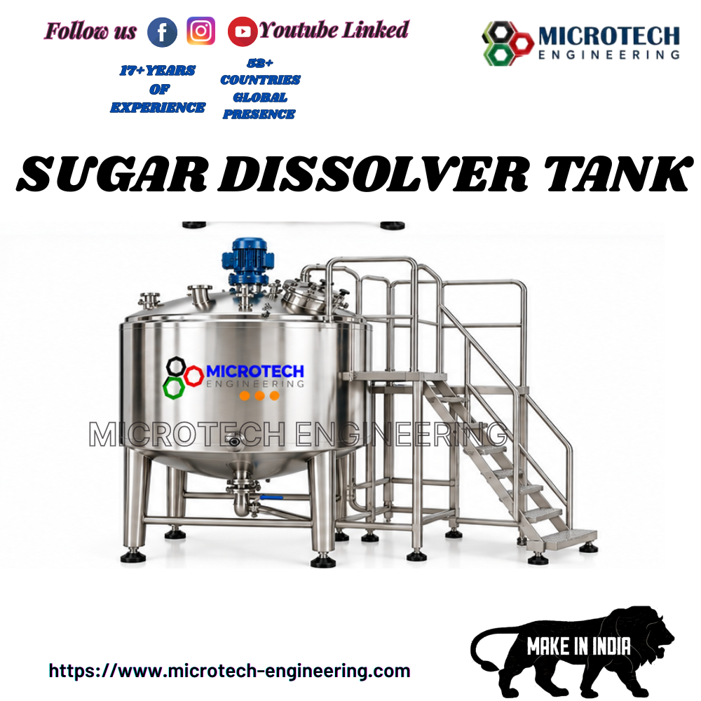 Sugar Dissolver Tank - Material: Ss