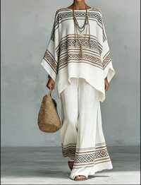 Relaxed Fit Lilen Two Piece Casual Wear Vacation Wear