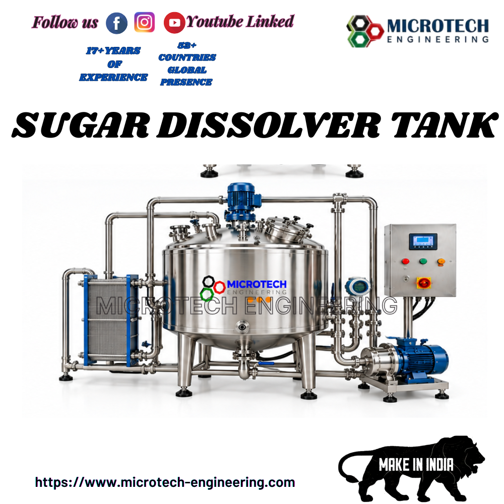 Sugar Dissolver Tank - Material: Ss