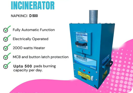 Napkinci D500 Sanitary Napkin Incinerators