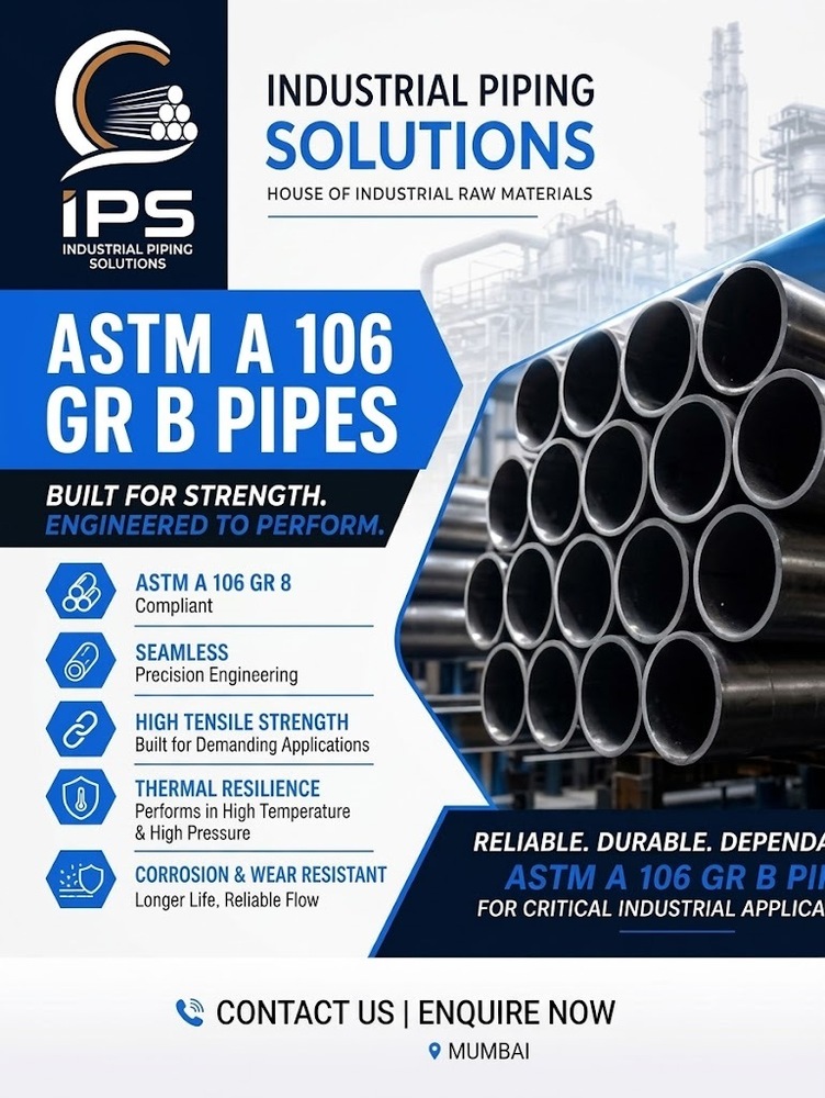 Mild Steel And Carbon Steel Seamless Pipes - Diameter: 21.3 Mm To 610. 00 Mm