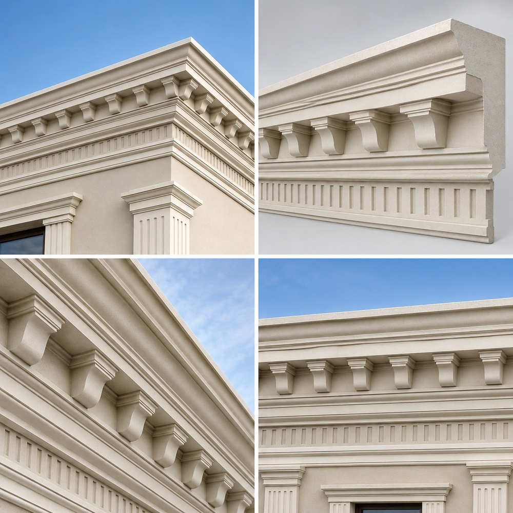 Premium Architectural Design GRC Cornice