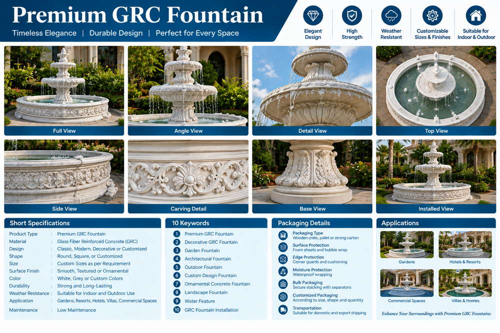 Premium GRC Fountain