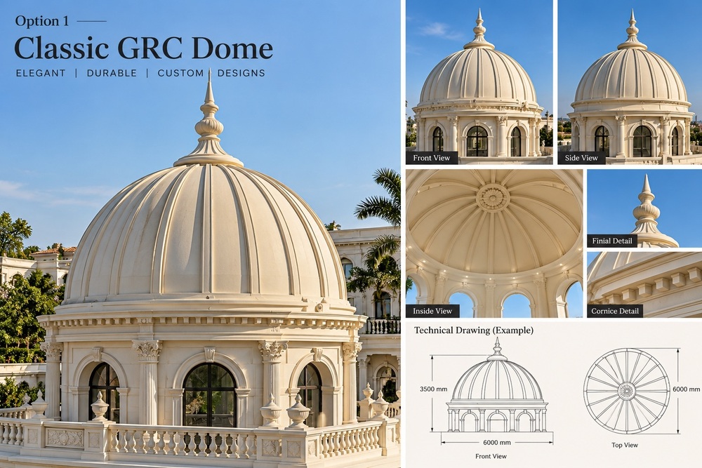 Elegant Classic GRC Dome