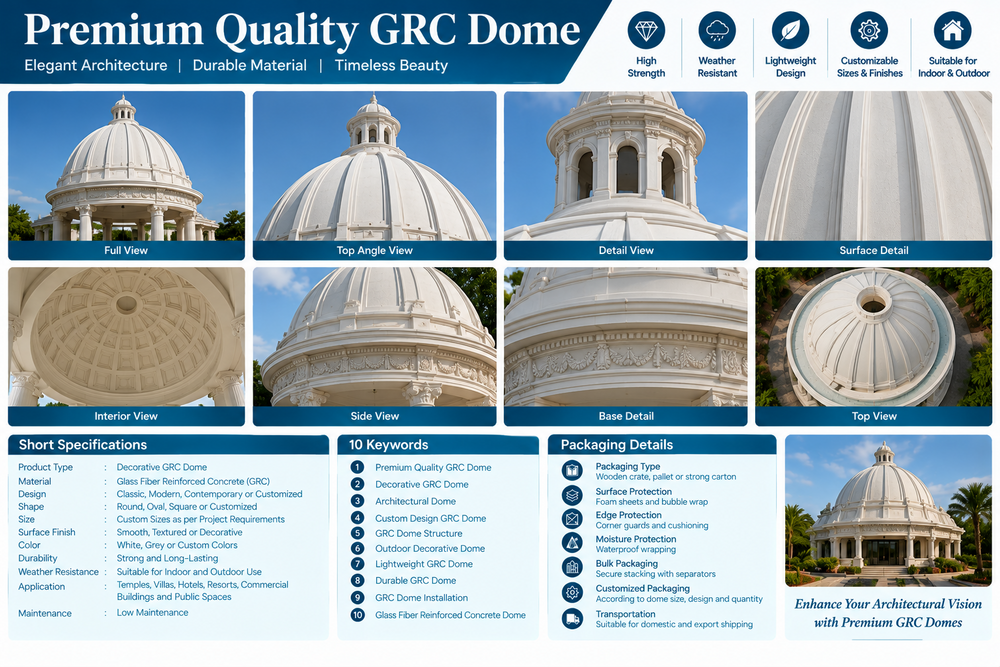 Premium Quality GRC Dome