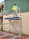 Aluminium scaffolding stairway