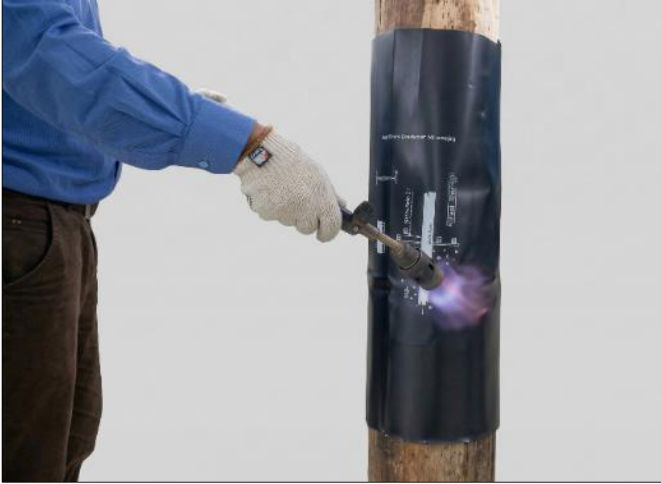Heat Shrink Pole Protection Tube for New Wooden Poles (GPPT)