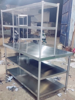 STAINLESS STEEL KITCHEN TABLE