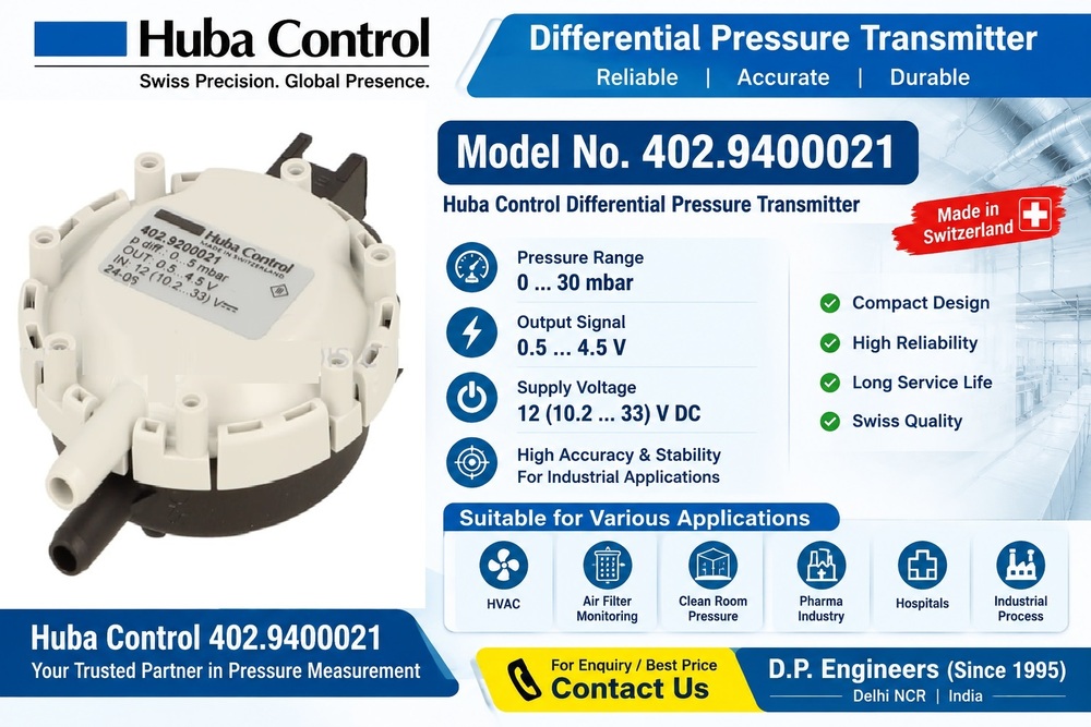 Huba Control Differential Pressure Transmitter