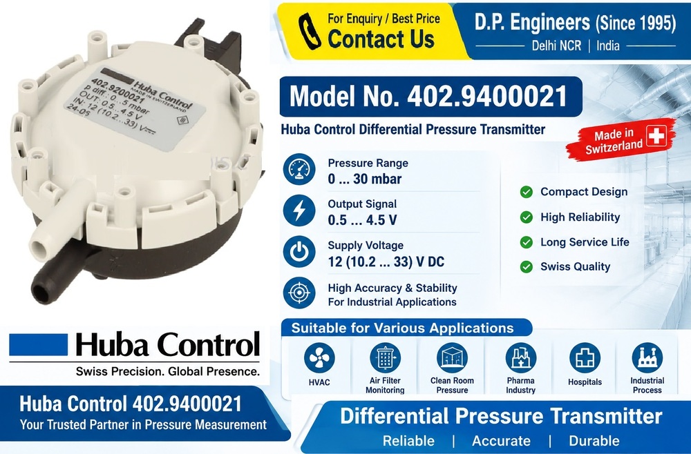 Huba Control Differential Pressure Transmitter