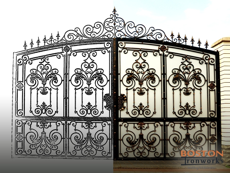 Customized Iron Staircase Railing Gate