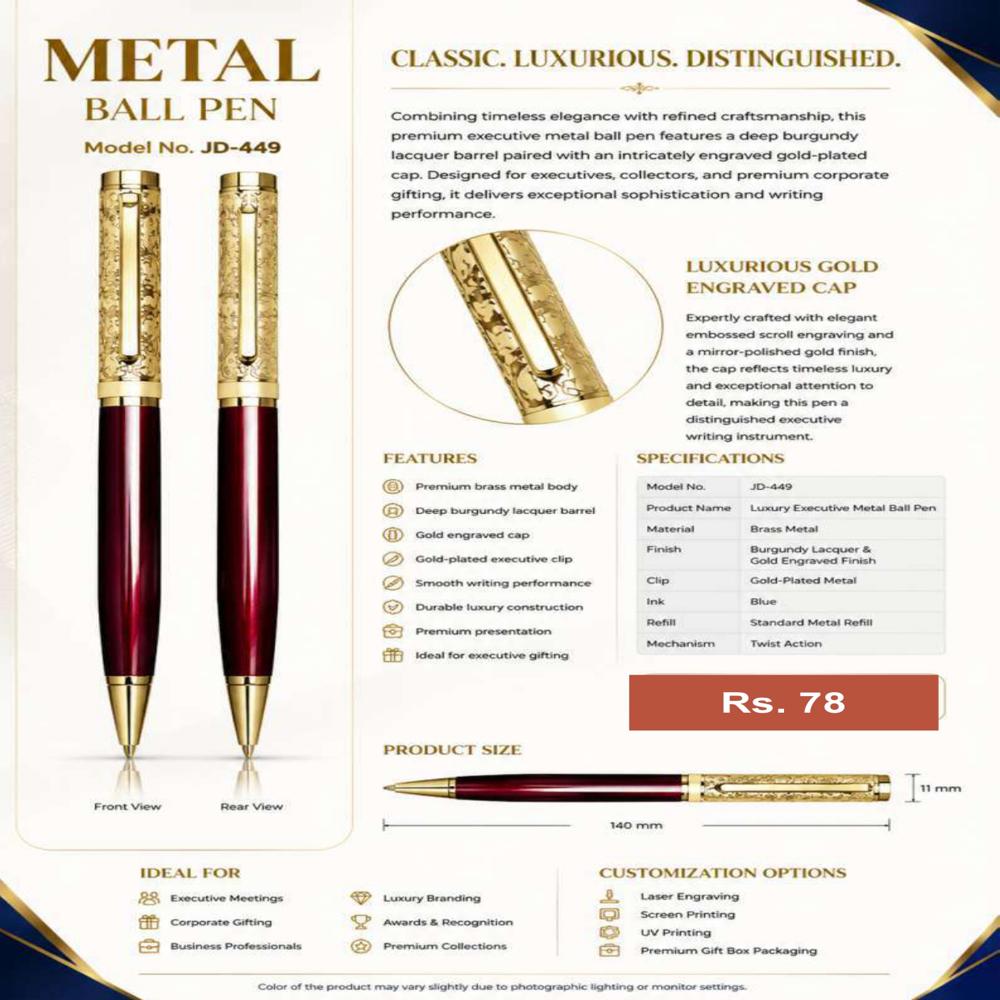 JD-449 Executive Metal Ball Pen