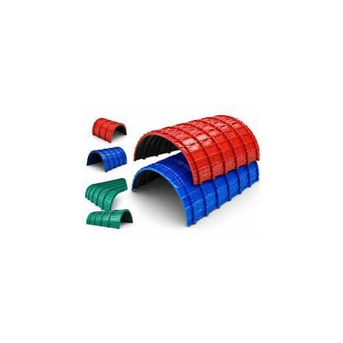 Blue Crimp Curved Roofing Sheet