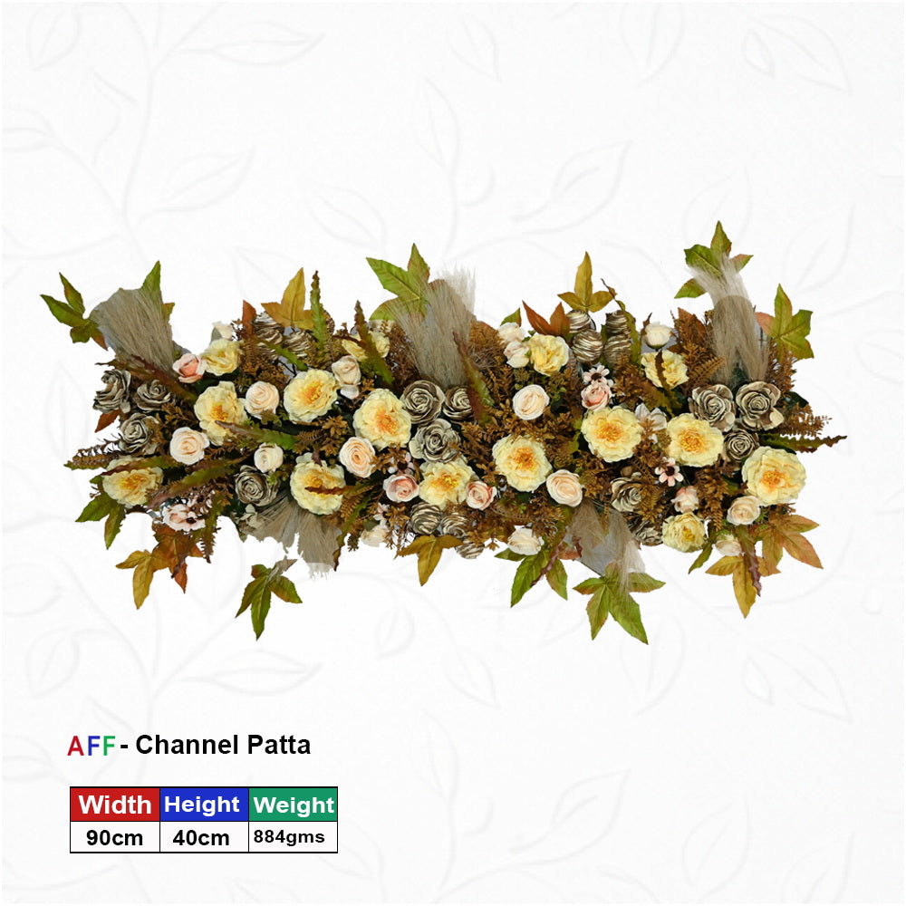 Artificial Flower Factory - Golden Autumn |Antique Bronze & Harvest Gold Channel Patta