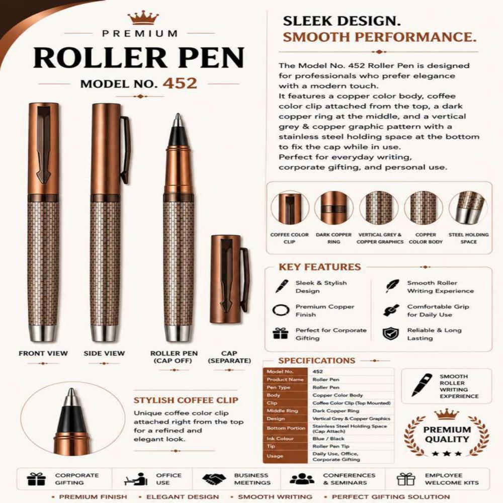 JD-452 Executive Metal Ball Pen