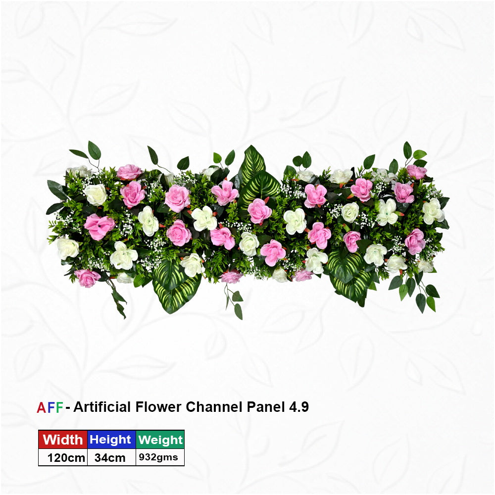 Artificial Flower Factory - Enchanted Rose & Calathea Luxe Channel Panel