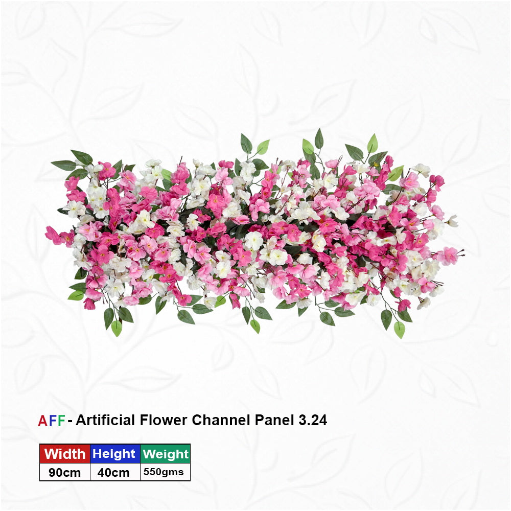 Artificial Flower Factory - Whimsical Pink & White Speckled Channel Panel