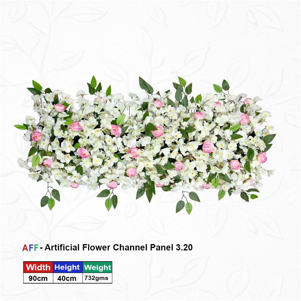 Artificial Flower Factory - Cherry Blossom & Ivory Pearl Channel Panel