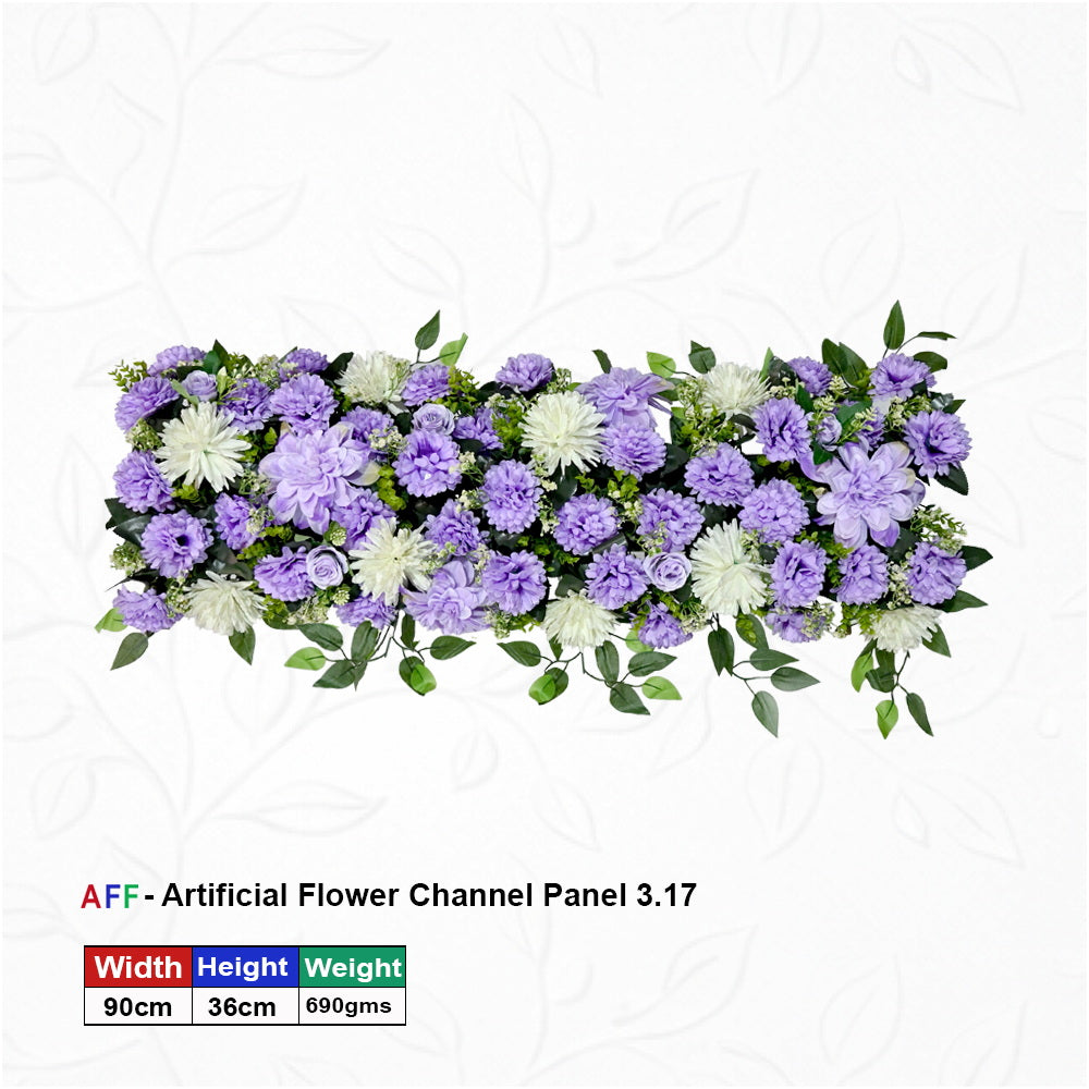 Artificial Flower Factory - Enchanted Lavender & Frost Garden Channel Panel