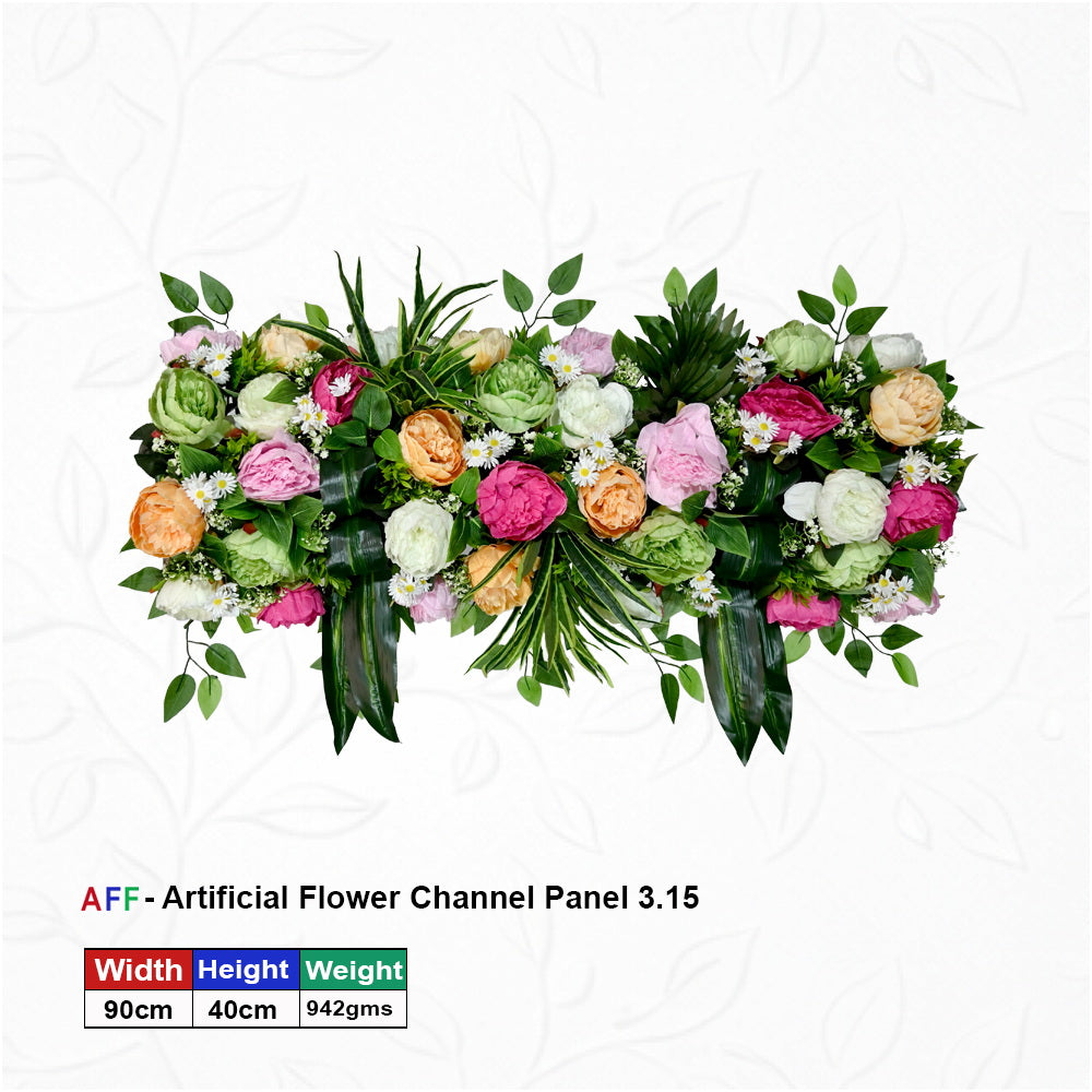 Artificial Flower Factory - Vivid Sunrise & Peony Patch Channel Panel