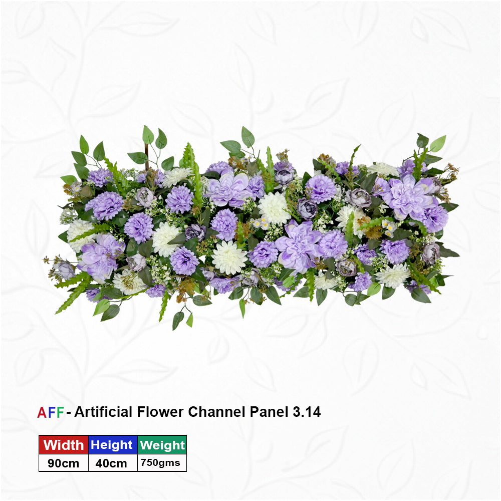 Artificial Flower Factory - Enchanted Lavender & Frost Garden Channel Panel