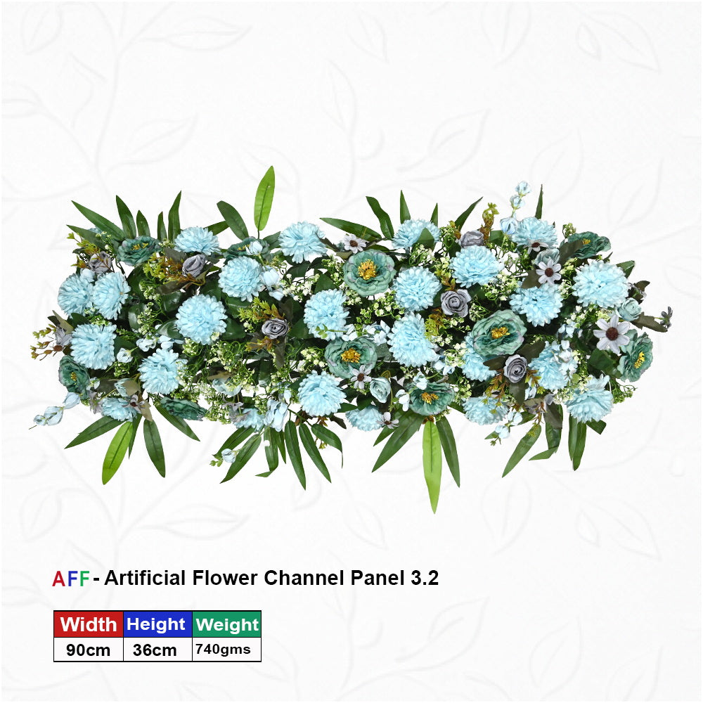 Artificial Flower Factory - Teal Enchantment & Powder Blue Channel Panel