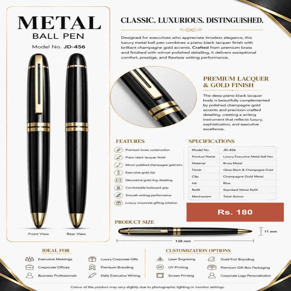JD-456 Executive Metal Ball Pen