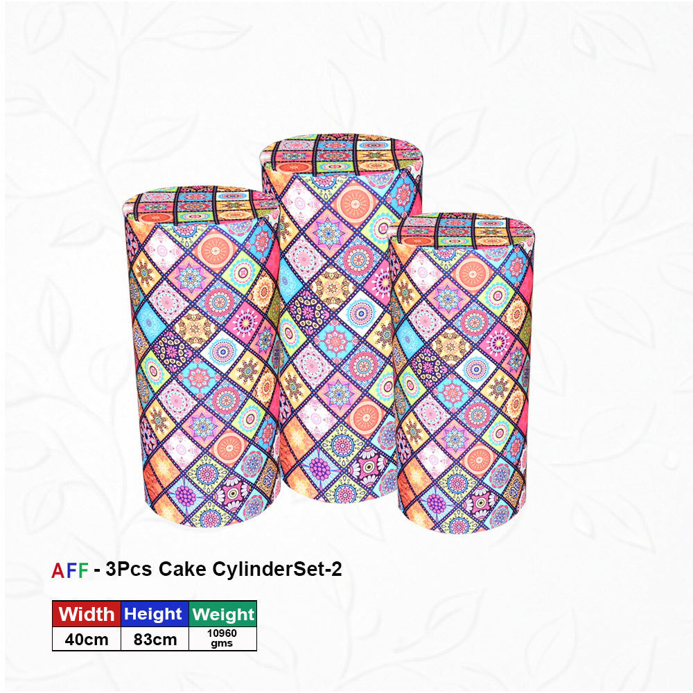 Artificial Mandala Bliss Event Cylinder Set