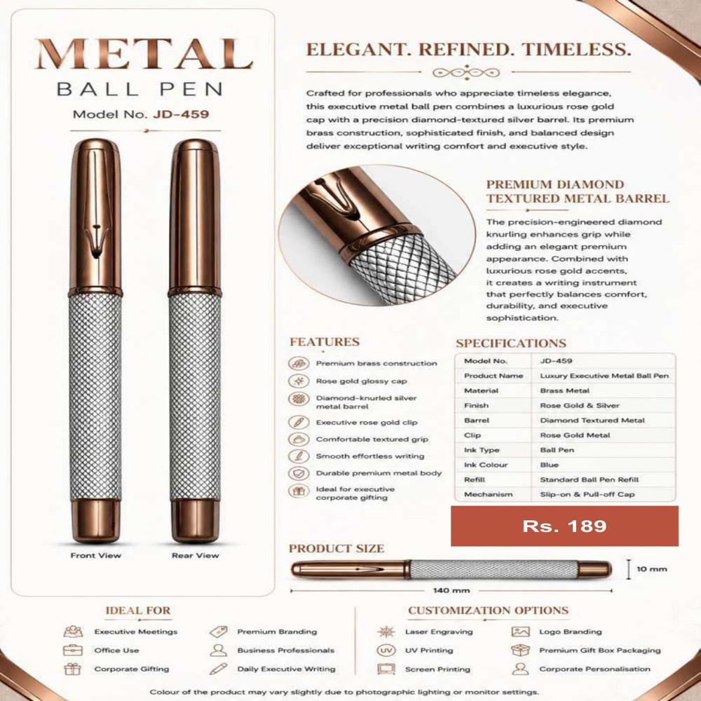 JD-459 Executive Metal Ball Pen