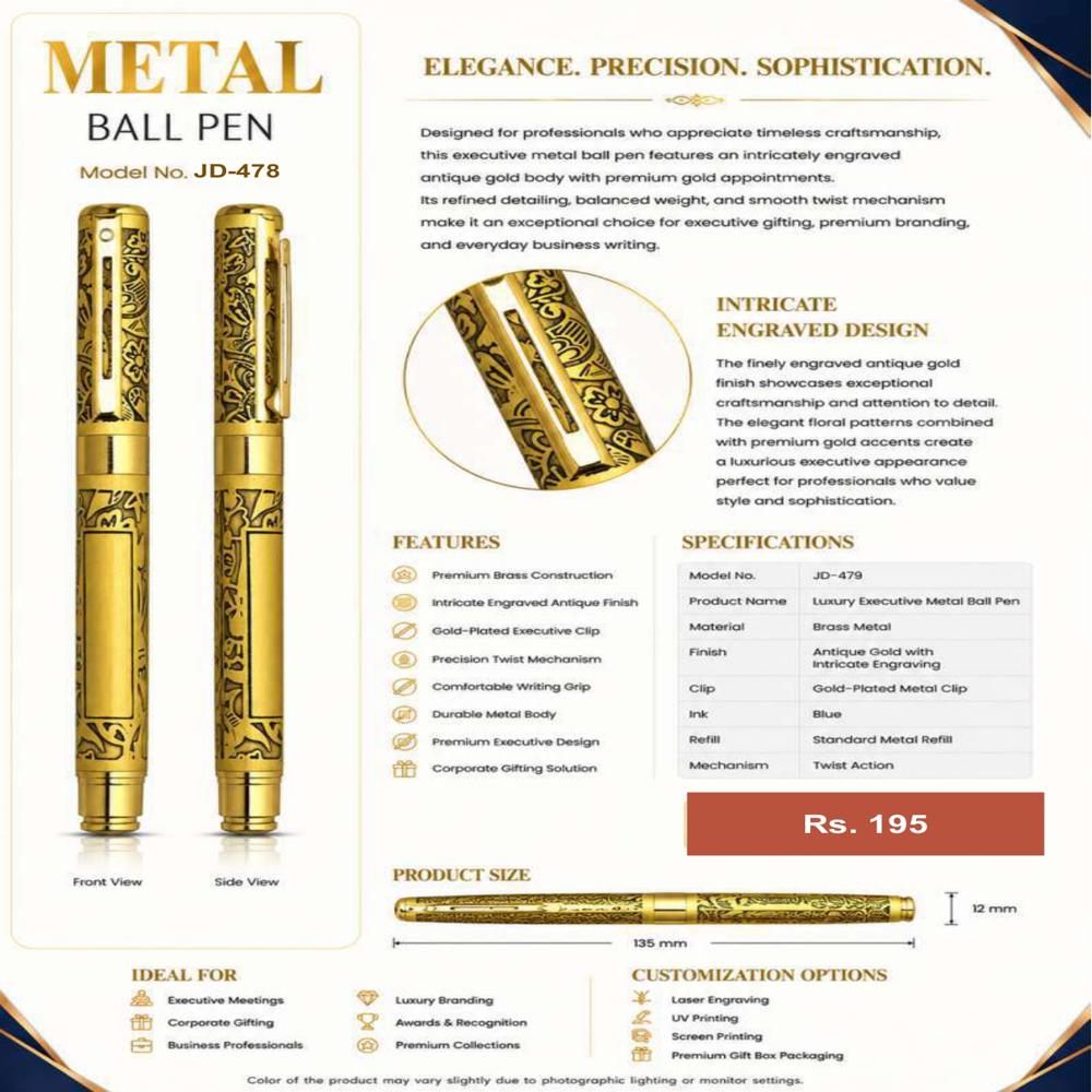 JD-479 Executive Metal Ball Pen