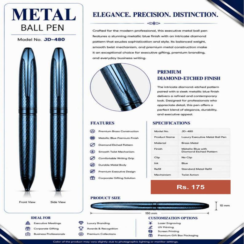 JD-480 Executive Metal Ball Pen
