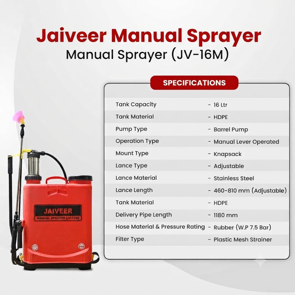 Jaiveer manual sprayer JV-16M