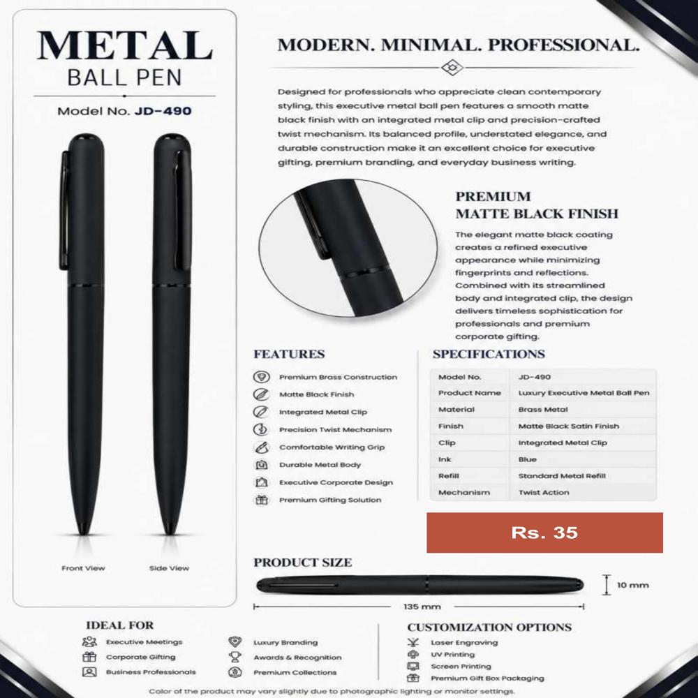 JD-490 Executive Metal Ball Pen