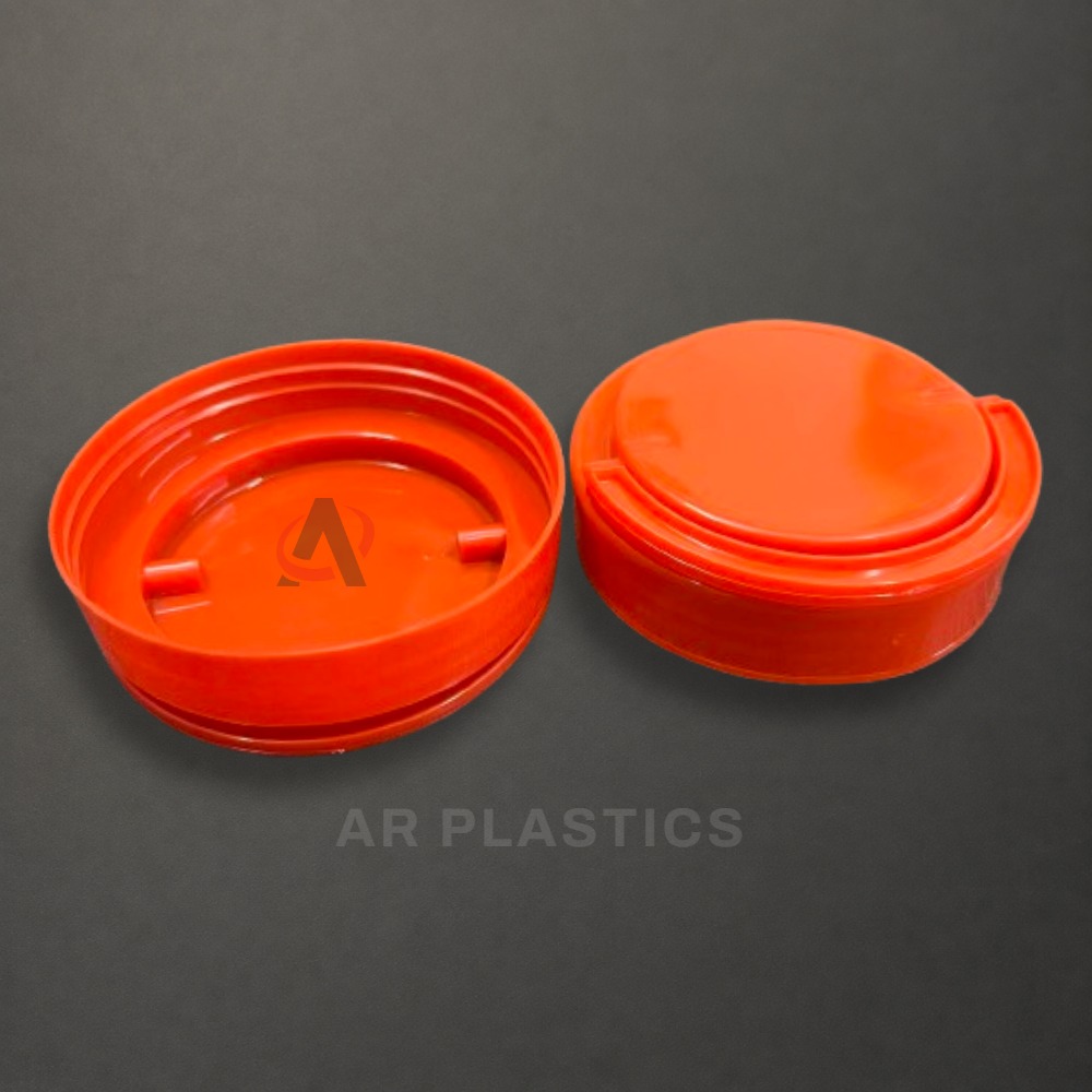 73 Mm Jar Handle Caps - Plastic Material, 73 Mm Size, Available In Various Colors Including Orange | Customized Screw Cap For Jars