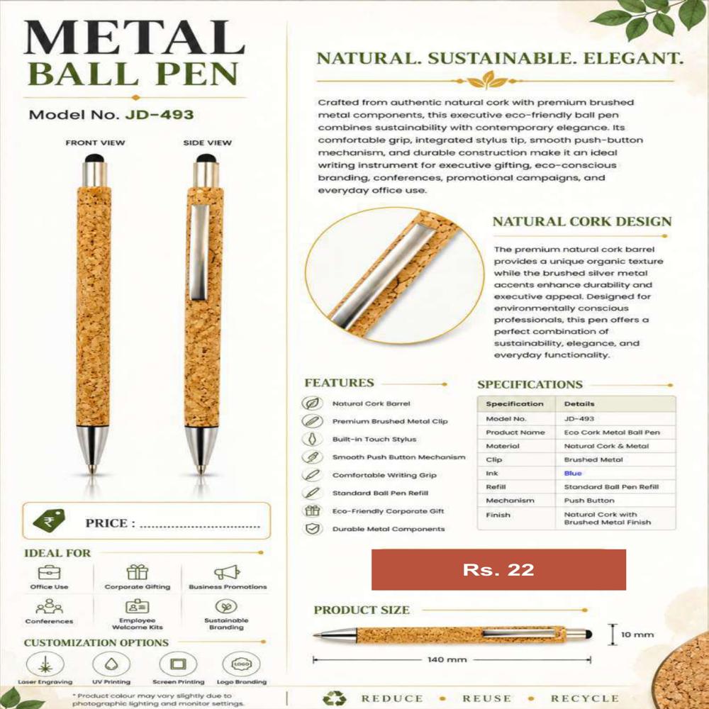 JD-493 Executive Metal Ball Pen
