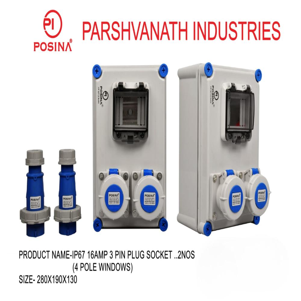 Customize junction boxes heavy duty IP67 plug & socket 