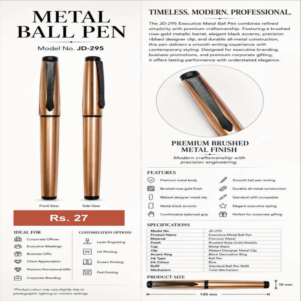 JD-295 Executive Metal Ball Pen
