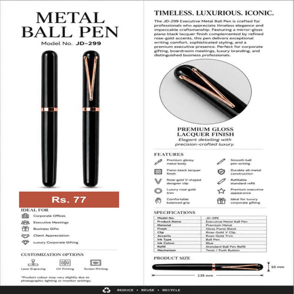 JD-299 Executive Metal Ball Pen