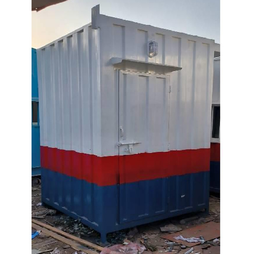 Ms Portable Security Guard Cabin - Color: Ivory Beige