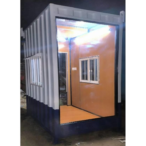 Ms Portable Security Guard Cabin - Color: Ivory Beige