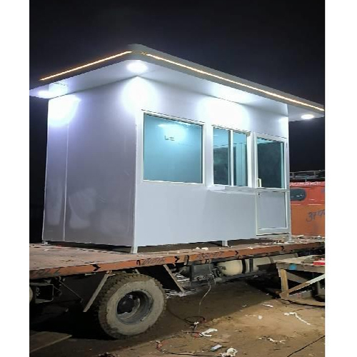 Ms Portable Security Guard Cabin - Color: Ivory Beige