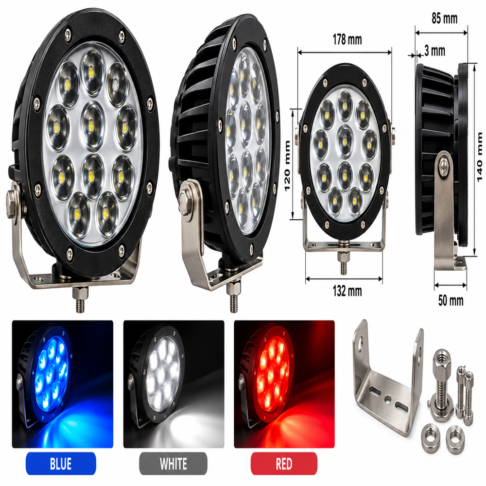 Overhead Crane Warning Light (His-led-ohc-60w) - Alarm Light Color: Red/blue/white