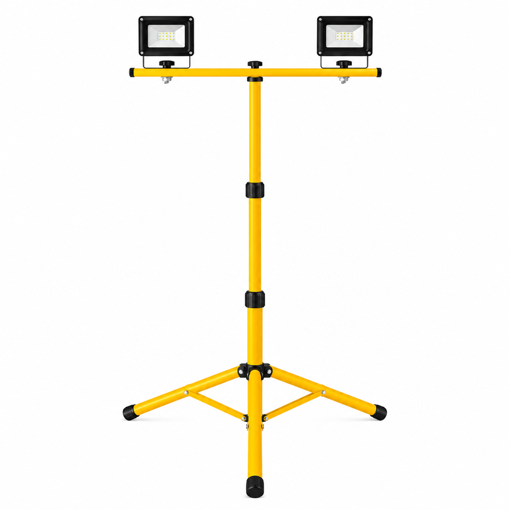 Portable Tripod Site Work Light with One Head/ Two Heads